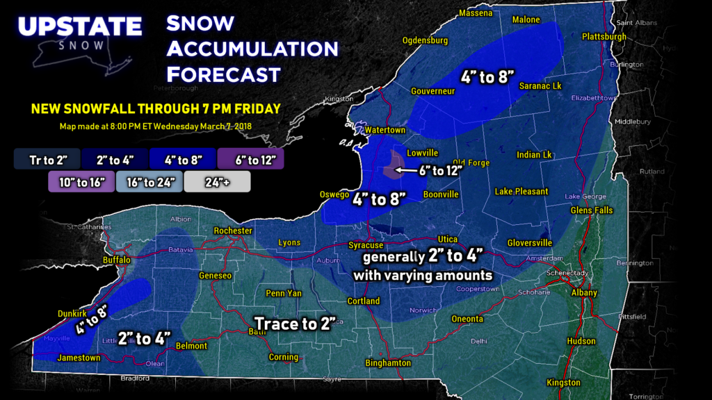 Snowfall map